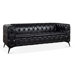 Generic 84.06 Inch Traditional Square Arm 3 Seater Sofa