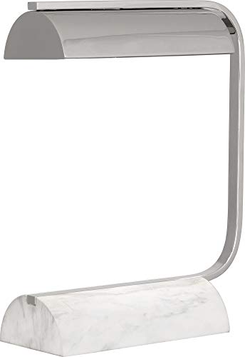 Robert Abbey Julian Polished Nickel and Marble Desk Lamp
