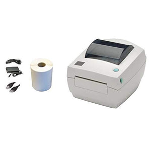 Zebra LP2844 Barcode Label Printer | 4x6 Kit | Direct Thermal, 4 Inch, Power Supply, Roll of 250 Shipping Labels | Build Your Own Kit (Renewed)