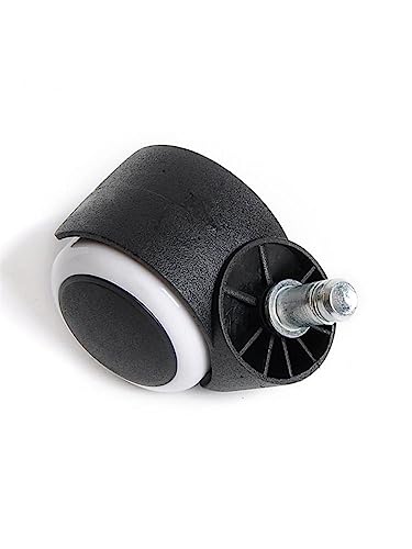 LCARY Office Chair Caster 5 Pcs/Lot 10mm/11mm 2 Inch Universal Wheel Silent - Matte Black