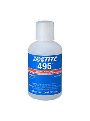 Loctite 49561 Clear 495 Super Bonder Instant Adhesive, 1 lb. Bottle, 16 fl. oz.