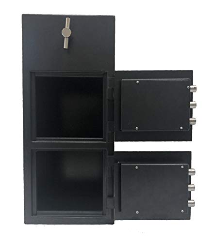 SOUTHEASTERN Double Door Cash Drop Depository Safe with Quick Digital Lock & Backup Keys
