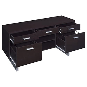 Coaster Home Furnishings Lawtey 5-Drawer Credenza Cappuccino
