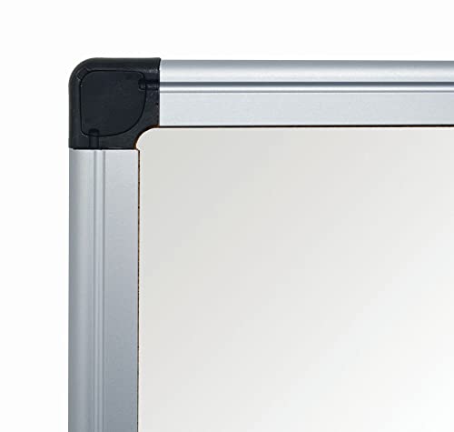 MasterVision Maya Melamine Dry Erase Board with Tray, 40" x 60", Whiteboard with Aluminum Frame