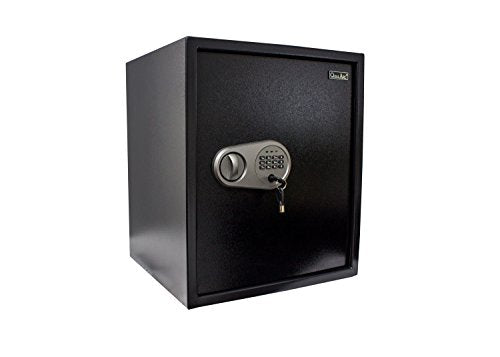 Qualarc NOCH-46EL Electronic Digital Home and Office Security Solid Steel Safe with Keypad Lock 2 Cubic Feet, 2 cu', Black