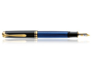 Pelikan Souveran M800 Black/Blue Fountain Pen Fine