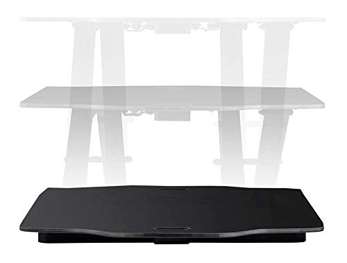 Monoprice Ultra Slim Sit-Stand Riser Desk Converter - Black (31.3 x 21.3in) Table Top for Single Display, Height Adjustable 1.2"-15.7" - Workstream Collection