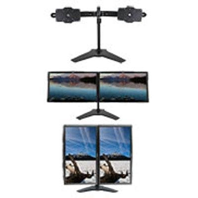 Planar Systems 997-6504-00 Large Dual Monitor Stand, TAA Compliant, Supports 24"-32" Monitor, Weighing Less Than 33 lb, Black