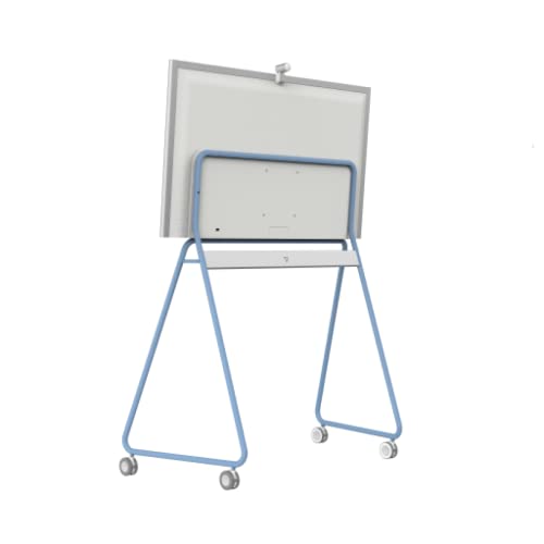 Vibe 55'' Interactive Whiteboard Portable Stand with Lockable Wheels - Blue