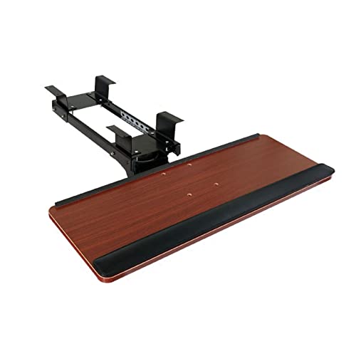 HYEBOX Adjustable Computer Keyboard & Mouse Platform Tray Clamp On Tilting Keyboard Tray Drawer Underdesk Shelf Computer Elbow Arm Support