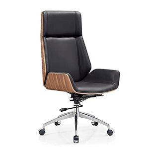 CBLdF Boss Chairs Ergonomic Managerial Executive Leather Office Chair, Adjustable Height Tilt (Orange/Black)