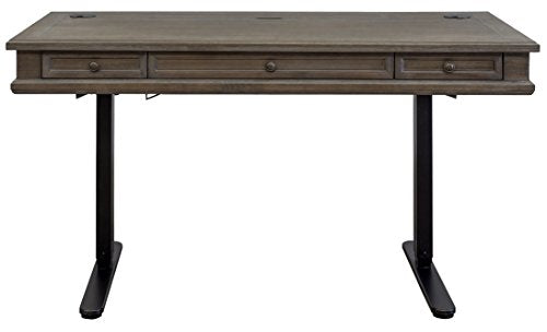 Martin Furniture IMCA384T-KIT Complete Sit/Stand Desk, Weathered Dove