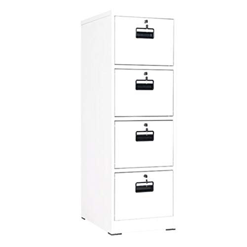 Office Supplies Metal Vertical Drawer File Cabinet with Lock for Home Office - Hanging File Rack for Letters, Laws, A4 Documents