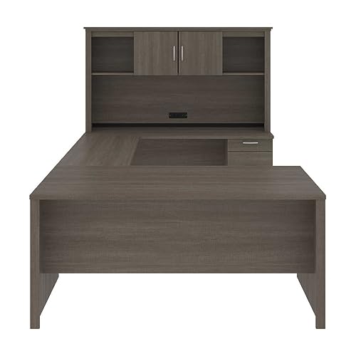 Generic U Shaped Desk with Pedestal and Hutch