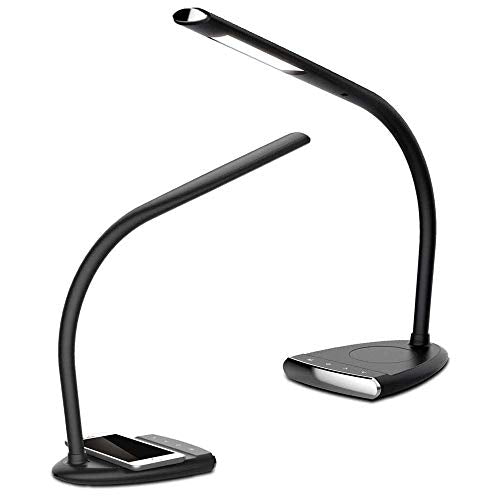 MCCONS Wireless Charging LED Desk Lamp with Gooseneck