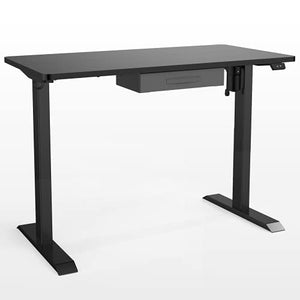 Electric Height Adjustable Standing Desk, 48 x 24 Inch Stand Up Desk Workstation with Desktop (03, Black)