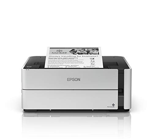 Epson EcoTank ET-M1170 Wireless Monochrome Supertank Printer, Plus Ethernet (Renewed)