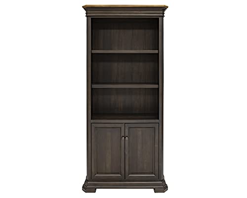 Martin Furniture Executive Bookcase with Doors, Fully Assembled, Brown (IMSA3678D)