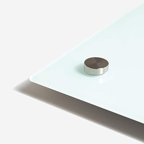 U Brands Magnetic Glass Dry Erase Board, Only for Use with HIGH Energy Magnets, 70 x 35 Inches, White Frosted Surface, Frameless (2300U00-01)