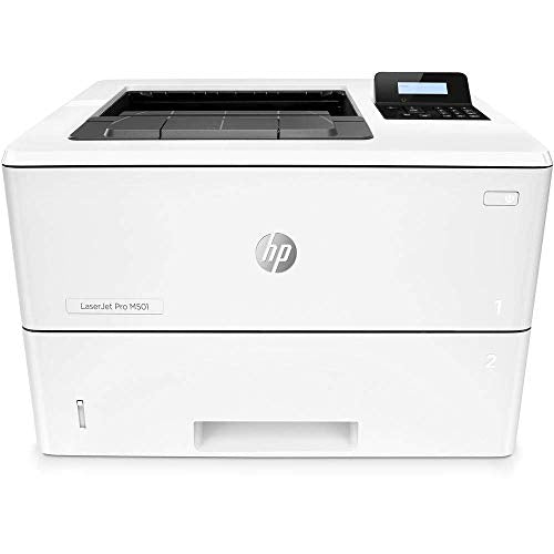 HP Laserjet Pro M501dn Monochrome Laser Printer - with Extra Extension Cables - Surge Protector - Productivity Bundle