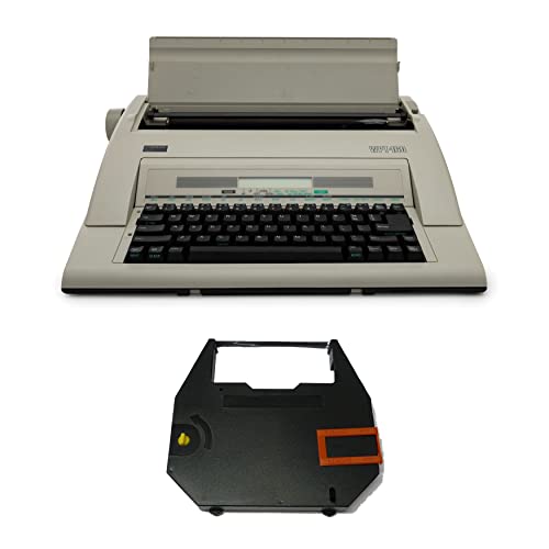 Nakajima WPT-160 Electronic Portable Typewriter Bundle with Correct Film Ribbon