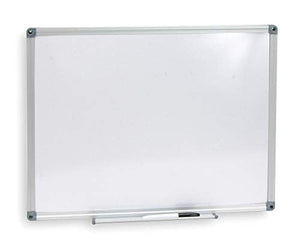 CAI Approved Gloss-Finish Melamine Dry Erase Board, Wall Mounted, 48"H x 72"W, White