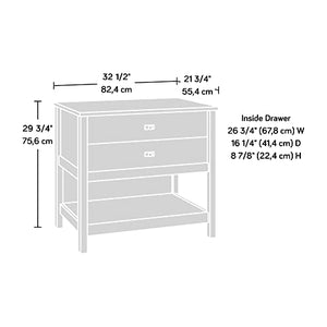 Sauder Cottage Road Lateral File Cabinet, Soft White Finish, 32.44" x 21.81" x 29.76