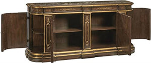 Maitland-Smith Credenza Sideboard Antique Satin Brass Hardware