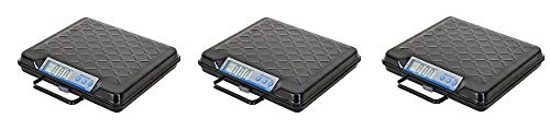 Brecknell GP100 USB Electronic General Purpose Bench Scale, 100LB Capacity, Portable, Internal Backlit Display, USB COM Port (3-(Pack))