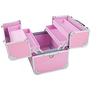 XSERNR 3 Layers First Aid Kit Cabinet Case Family Emergency Kit Storage Box Earthquake Survival Kit Double Lock First Aid Box for Home Travel Workplace Office qujunji (Color : Pink, Size : M)