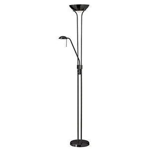 Dainolite Lighting 505F-MB Mother/Son Floor Lamp, Matte Black Finish