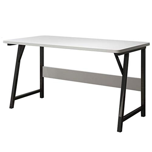 Zzmop Computer Desk,Modern Sturdy Office Desk,Study Writing Desk,PC Workstation,for Home Office,White+Black,120X60CM.