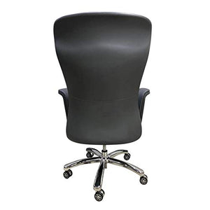 None Executive Managerial Office Chair with PU Leather and Waist Support