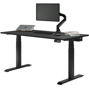 Desky Electric Dual Motor Sit Stand Desk - 59x29.5 Adjustable Height with 4 Presets