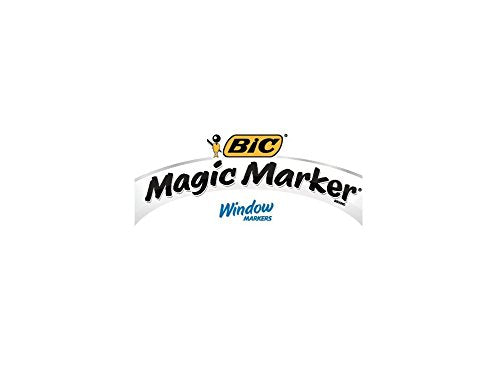BIC Jumbo Chisel Magic Window Markers, Blue (BICMWXP11BE)