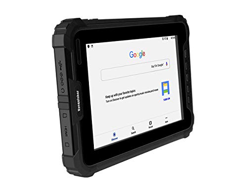 Android 9.0 Rugged Industrial Tablet PC, 8-inch | with 1D Barcode Scanner | IP67 Waterproof & Drop Tested | 10000mAH Battery | GPS | 4G LTE, for Enterprise Mobility