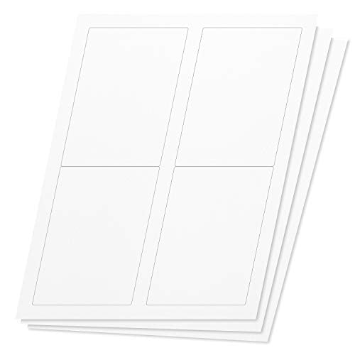 OfficeSmartLabels Rectangular 3-1/2 x 5 inch Shipping/Mailing Labels for Laser & Inkjet Printers, 3.5 x 5 Inch, 4 per Sheet, White, 8000 Labels, 2000 Sheets