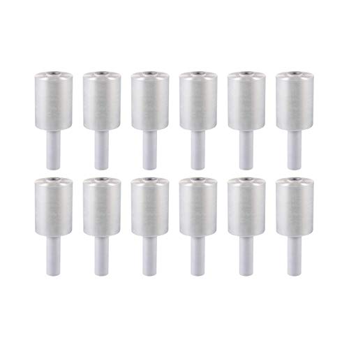 48 Packs of 5 inch x 1000 ft Stretch Wrap Film with Handle 70 Gauge Extra Thick Clear Mini Hand Stretch Wrap Rolls, Clear