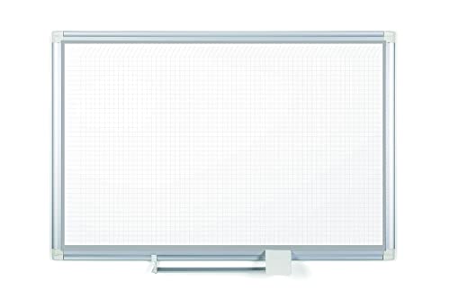 MasterVision Gold Ultra Planning Board Magnetic Dry Erase Grid with Accessory Kit, 48" x 72", Whiteboard with Aluminum Frame