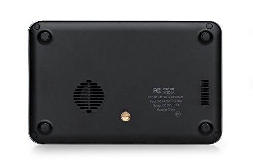 Miroir Smart HD Mini Projector M300A (Renewed), Surge Series, Android OS with Native Apps Available, LED Lamp, Auto Focus,Built in Rechargeable Battery, HDMI Input and Wireless Input