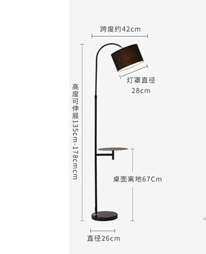 None Floor Lamp Set with Tea Table - Nordic Design