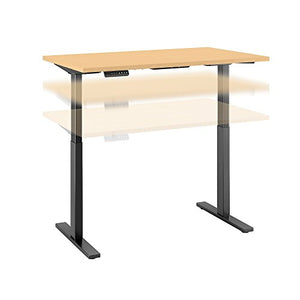 Move 60 Series 48W x 30D Height Adjustable Standing Desk in Natural Maple with Black Base