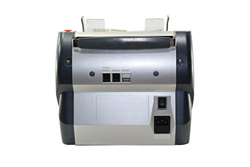 AccuBANKER Bank Grade Batch Value Bill Counter AB5800 Money Counter Machine with Total Value Per Denomination Hopper Capacity 300 Bills & Counterfeit Detector MG + UV (AB5800)