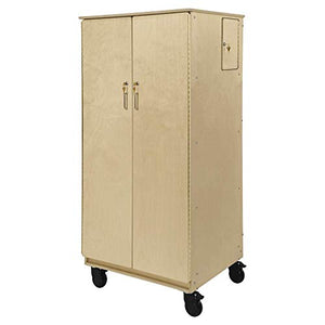 Contender Birch Storage Cabinets with Doors and Shelves, Office Storage Unit, Utility Cabinet Space For Daycare Supplies In Classroom Preschool [Comes Fully Assembled]