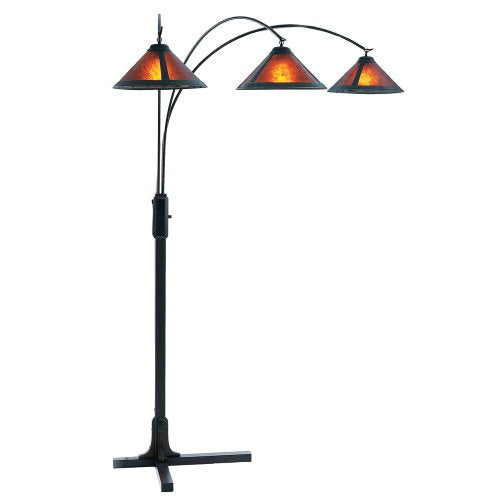 NOVA of California 4212BZ Mica 3 Light Arc Lamp, Bronze,