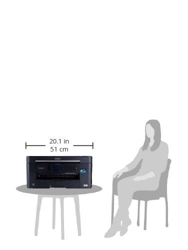 Brother Printer MFCJ5620DW Wireless Color Photo Printer with Scanner, 3.7