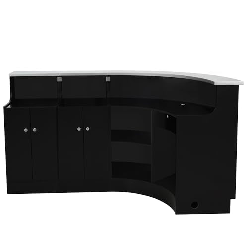Dir LED Illuminated Curved Reception Desk