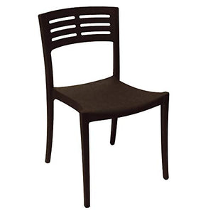 GROSFILLEX INC Vogue Stacking Side Chair, Black (Case of 16)