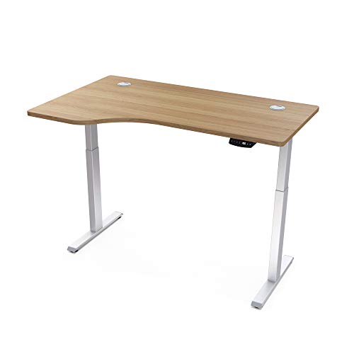 Master Massage L-shaped Electric Height Adjustable Left Handed Standing Desk for Home Office Workstation