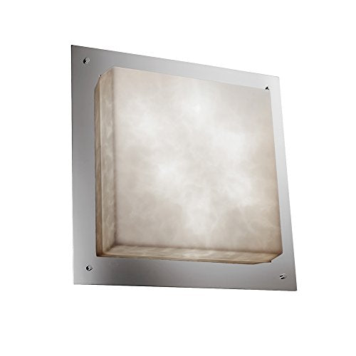 Justice Design Group Clouds Framed 24 inch Square Flush Mount